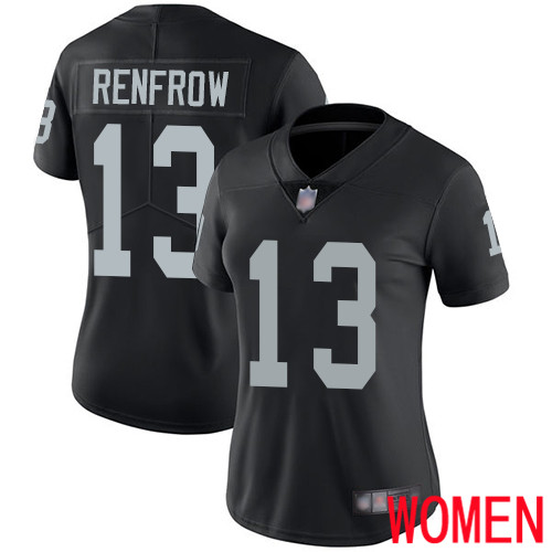 Oakland Raiders Limited Black Women Hunter Renfrow Home Jersey NFL Football #13 Vapor Jersey->youth nfl jersey->Youth Jersey